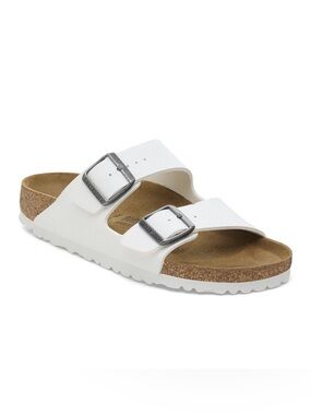 **BRAND NEW** Birkenstock Arizona BS White Leather Sandals